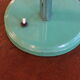 Bauhaus style desk lamp in green lacquered metal, circa 1950-60.