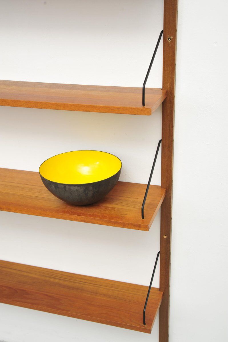 Royal System teak wall shelf by Poul Cadovius for Cado, 1950s