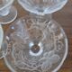 4 small Art Deco crystal glass bowls