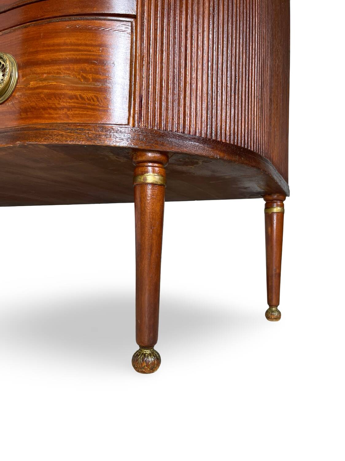 Large half-moon shaped chest of drawers/hall console, 1930s/1940s.