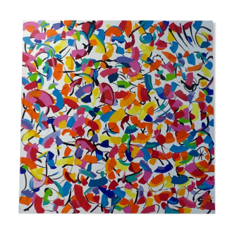 Claudia T abstract composition table, 2015, unique piece