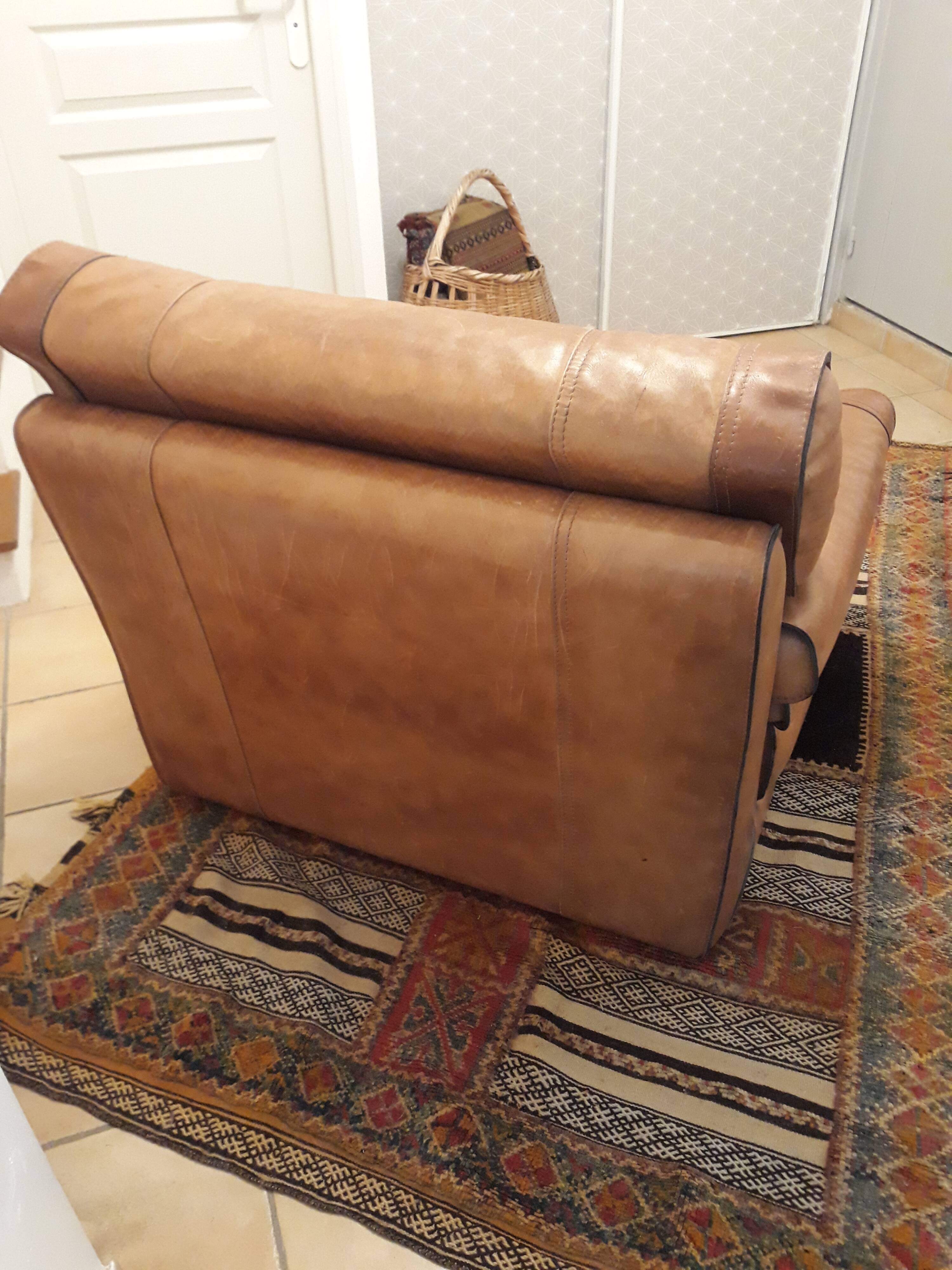 Fauteuil en cuir Roche Bobois