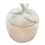 Porcelain apple sugar bowl