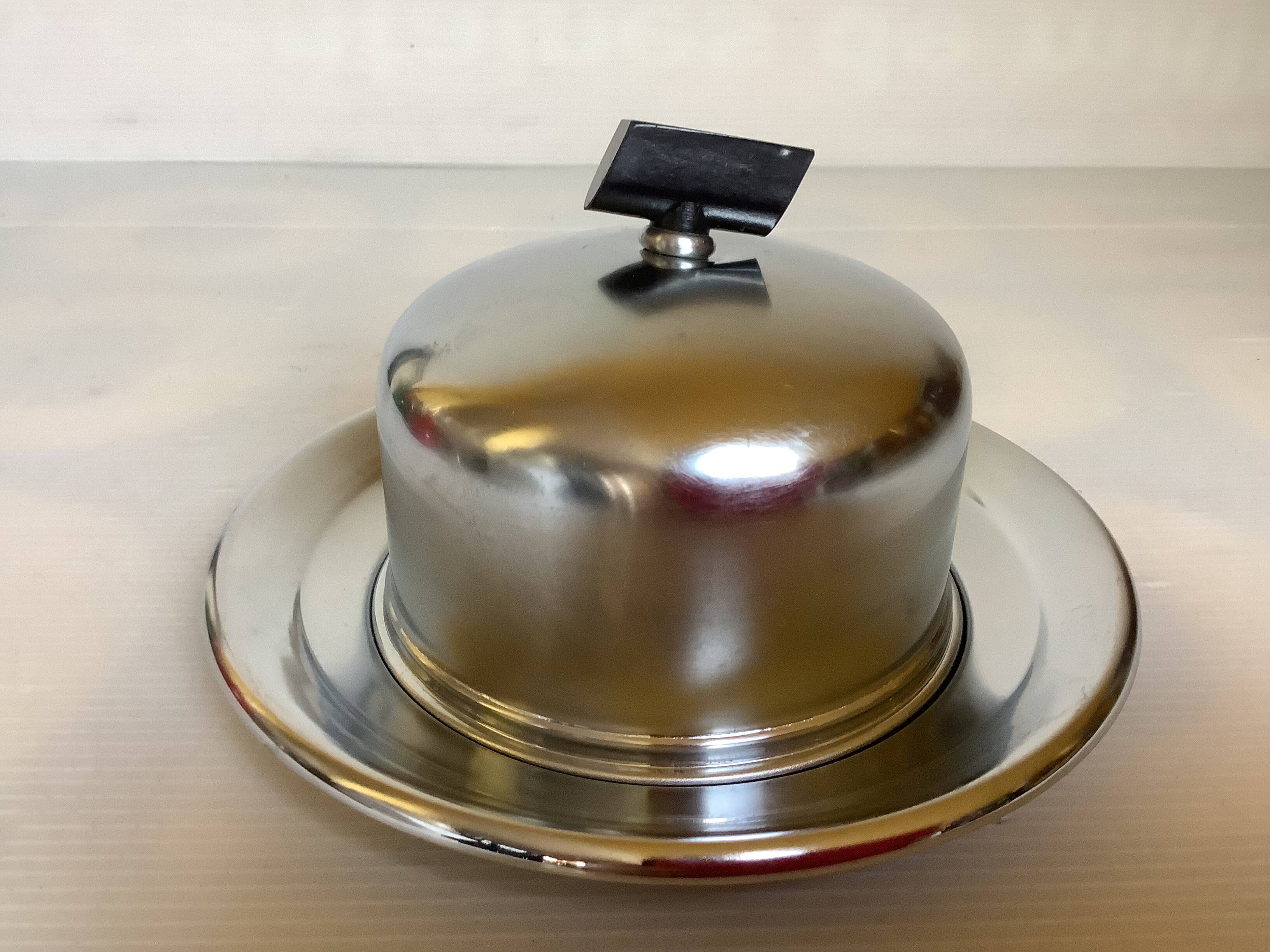 Old bell-shaped butter dish Demeyere Belgium