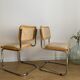 Pair of in beige skaï chairs