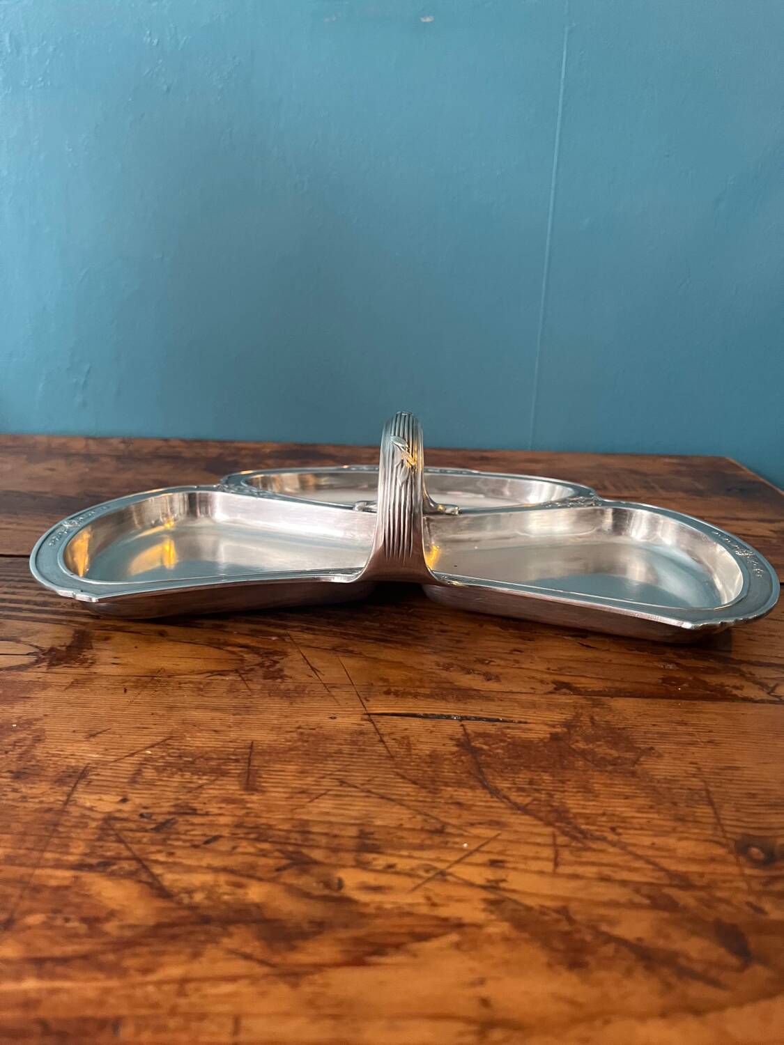 Tray, display in silver metal gallia for Christofle