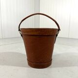 Leather waste paper basket 1960’s