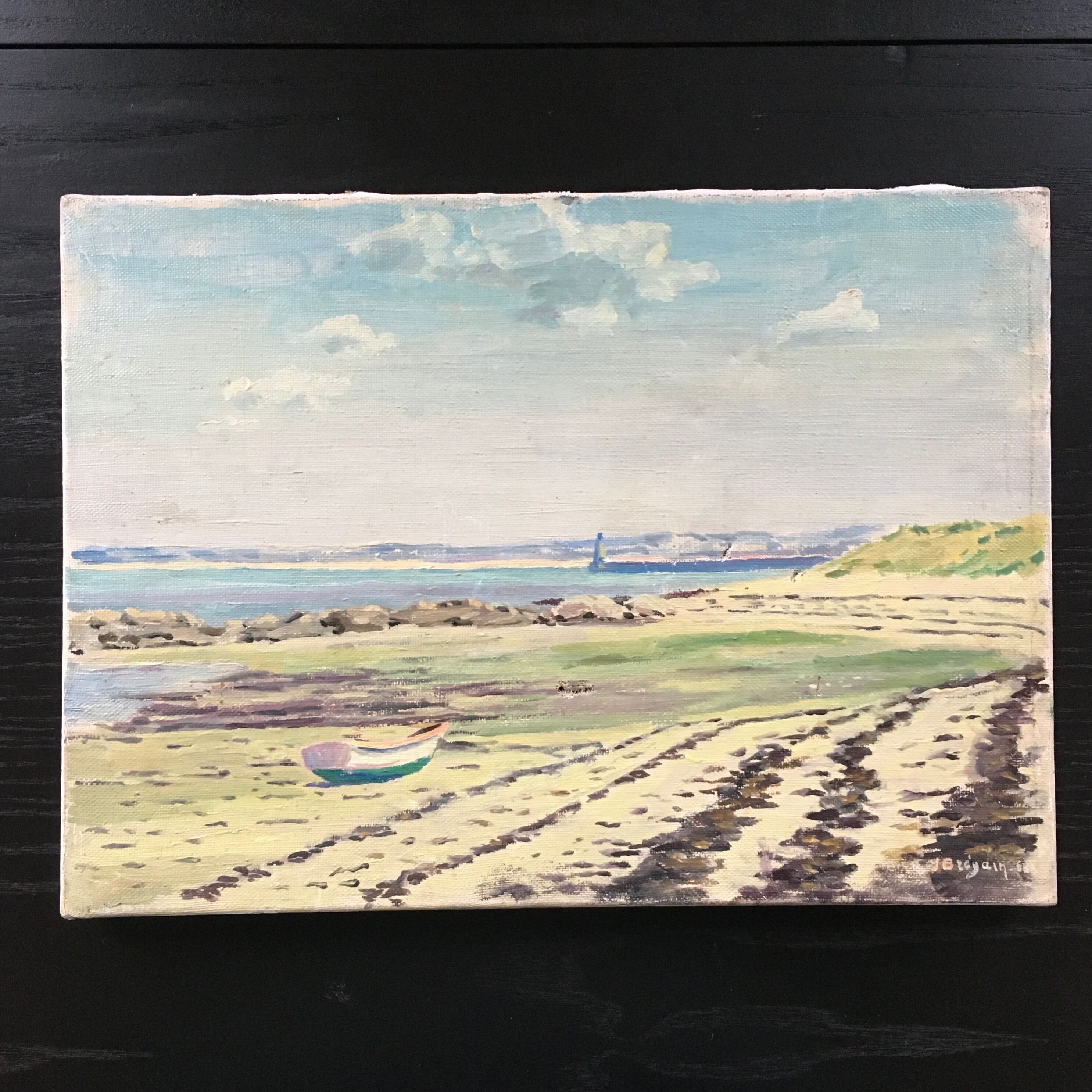 Painting boat on the beach