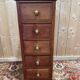 Antique oak chest of drawers - late 19th/early 20th century.