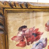 Watercolor bouquet of vintage Paul Marengo anemones