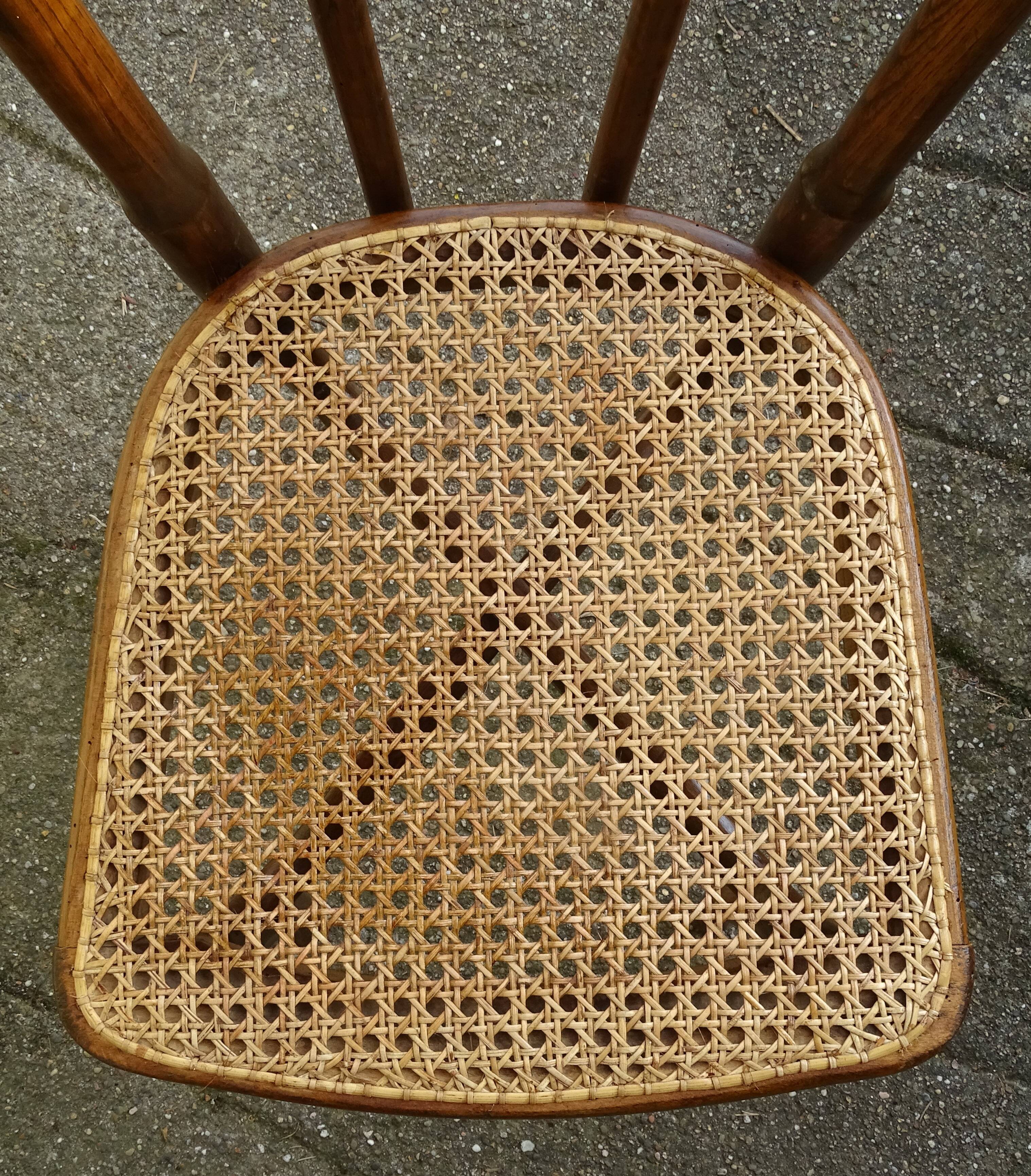 2 Cambier caned bistro chairs Belgium 1920 - No. 233 -