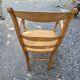 Oak straw armchair