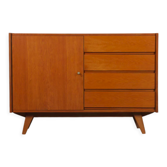 Vintage oak storage by Jiri Jiroutek, model U-458, 1960