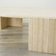 Coffee table in Italian travertine years 70