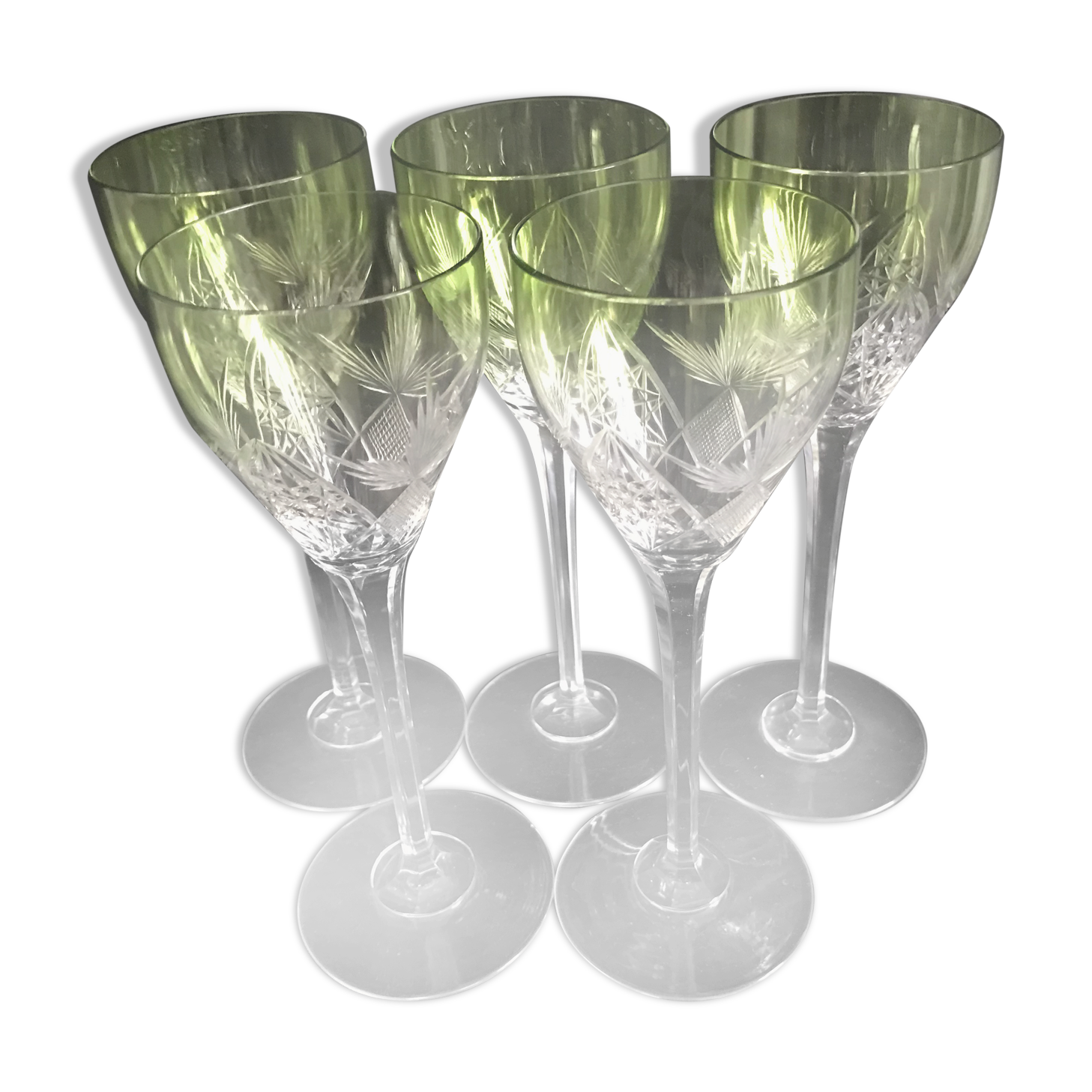 Roemer wine glasses in crystal