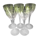 Lot de 5 verres à vin Roemer en cristal