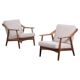 Fauteuils en teck par H. Brockmann-Petersen pour Randers Møbelfabrik, années 1960, ensemble de 2