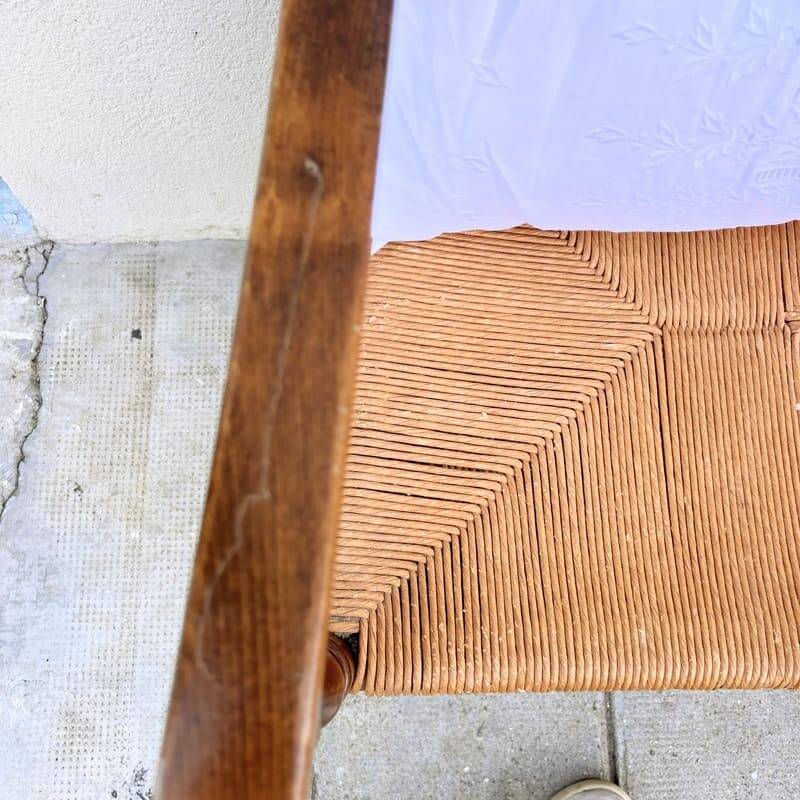 Oak mulched country armchair