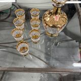 Alcohol service carafe liquor glasses Verrerie de Monaco
