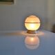 Art deco frosted glass ball table lamp