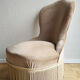 Armchair in velvet