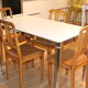 Table from the 70's formica in white and stainless steel