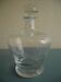 antique blown glass carafe engraved art table vintage blown glass carafe
