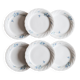 6 Bavarian porcelain plates blueberry model