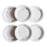 6 Bavarian porcelain plates blueberry model