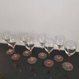 4 verres à vin blanc Luminarc pied rose