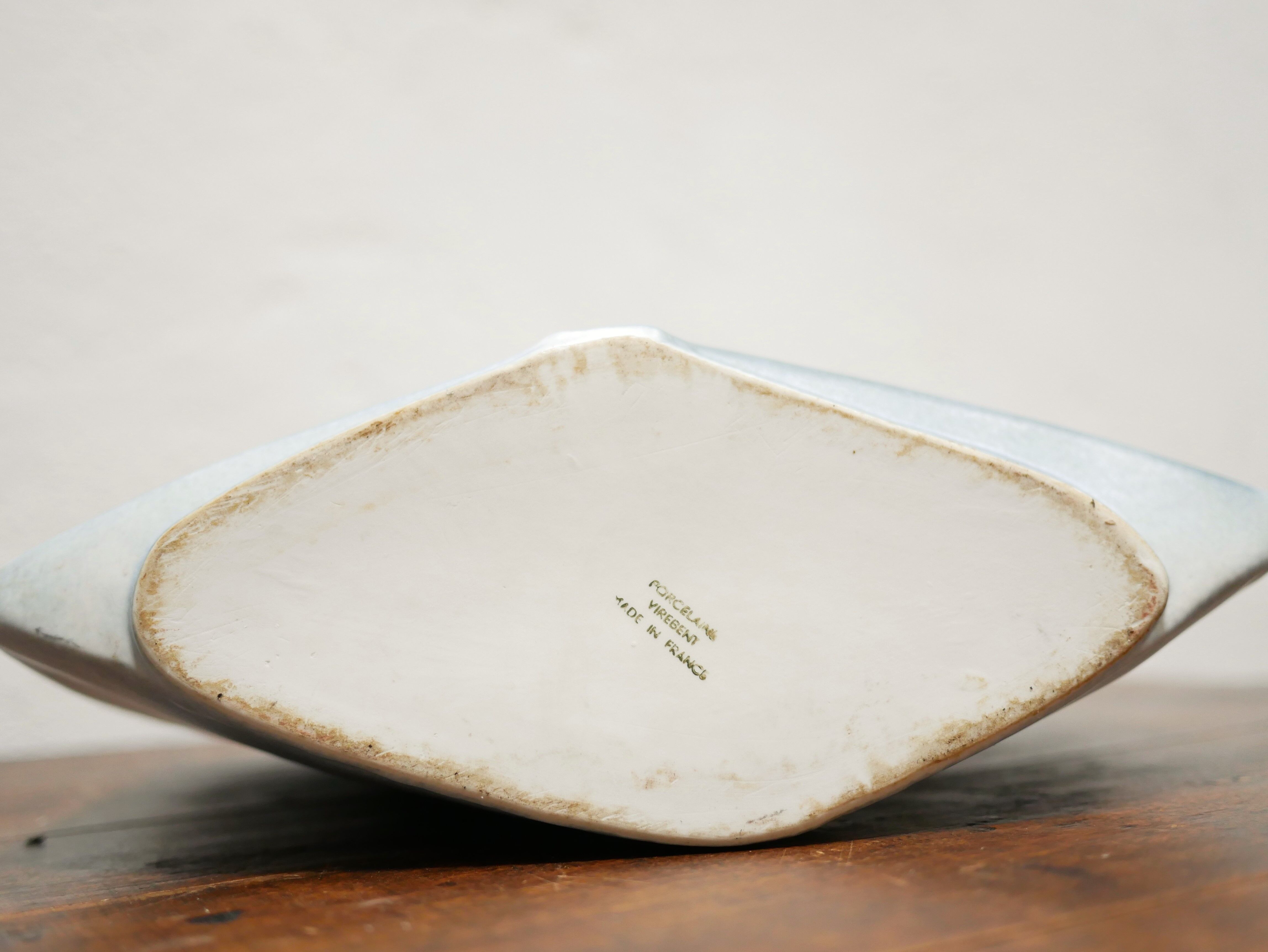 Vintage ceramic vase by the Virebent manufacture