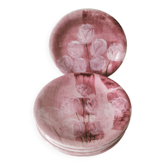 Ensemble de 6 assiettes italiennes CAPA San Polo peintes main années 70