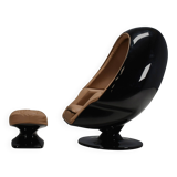 Original Lee West ‘Alpha’ Stereo Egg Chair, USA 1968