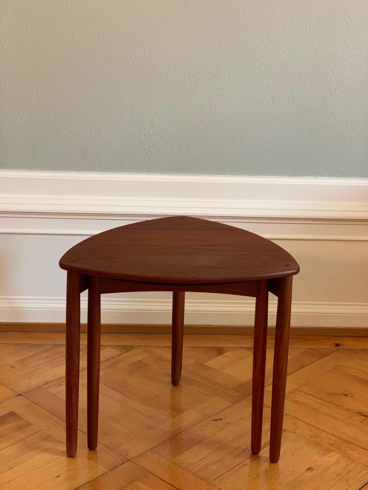 Danish Mid-Century Beside Teak Tables by Ejnar Larsen & Aksel Bender Madsen