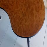 Scandinavian side table shaped bean with three feet
