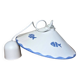 Vintage white ceramic chandelier lampshade decorated with white fish patterns