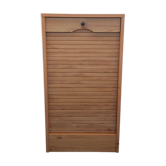 Office storage cabinet with shutter