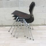 Set of 4 vintage chairs and Flottoto design