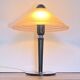 Metal and glass table lamp from Venice, Italy, 1980s