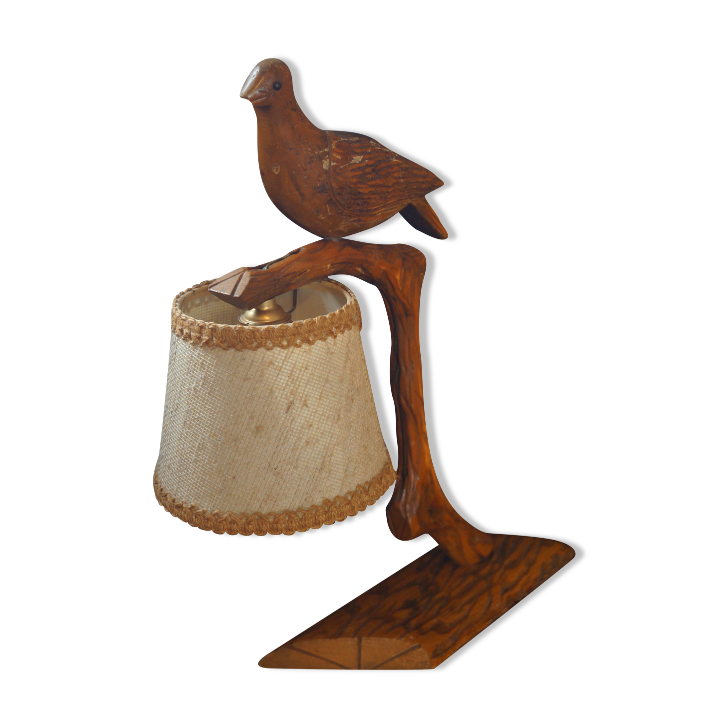Wooden bird lamp 1940