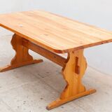 Alpine-inspired brutalist dining table