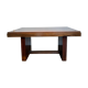 Table de salle à manger Art Déco en bois massif