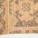 2x5 Turkish Vintage Runner Rug: Light Orange Peach Handmade Carpet 75x170Cm