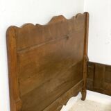 Vintage 1950s solid wood bed