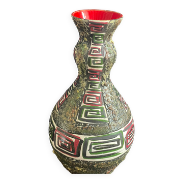 Vintage 50s lava vase