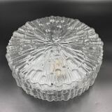 Massive molded glass ceiling light