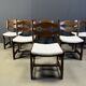 Vintage brutalist dining chairs, set of 6 - 1960s