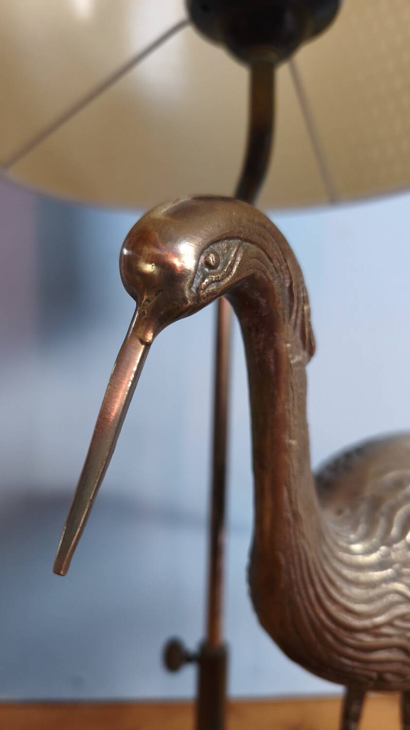 Stilt lamp - Maison Charles - brass and lacquer