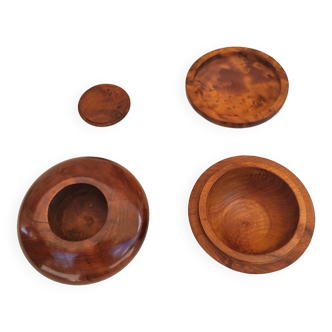 Two elm boxes