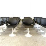 Vintage Euro FV tulip dining chairs set of 12 -  1970s